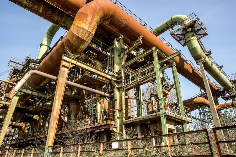 Industrie- und Gewerbelandschaft im Ruhrgebiet