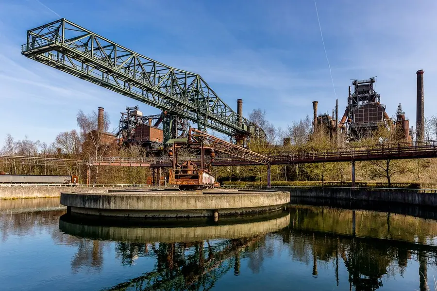 Industrie- und Gewerbelandschaft im Ruhrgebiet