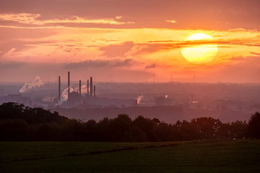 Industrie- und Gewerbelandschaft im Ruhrgebiet