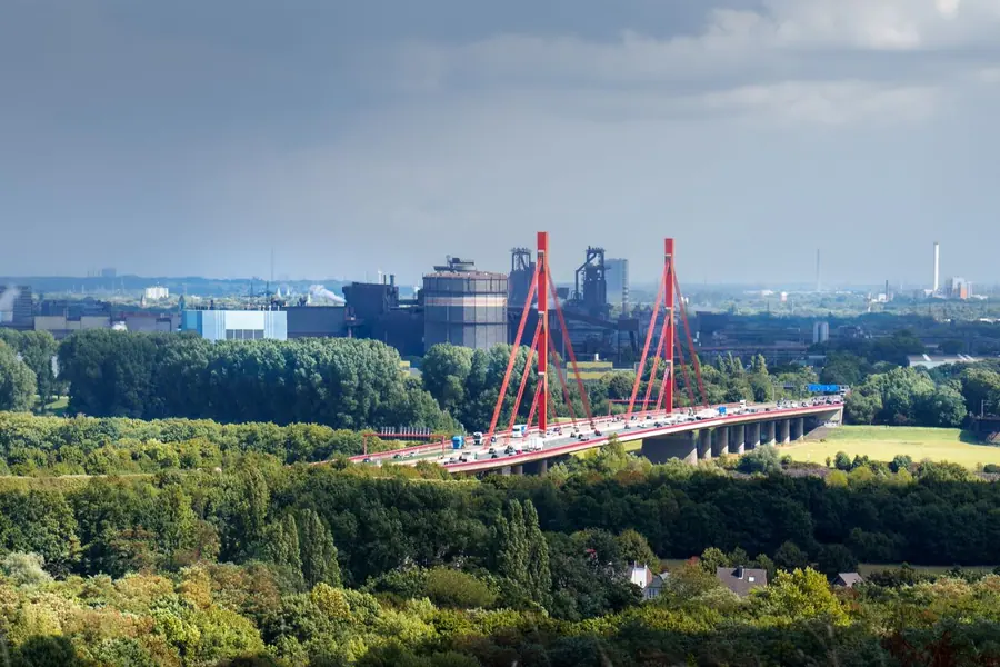 Industrie- und Gewerbelandschaft im Ruhrgebiet