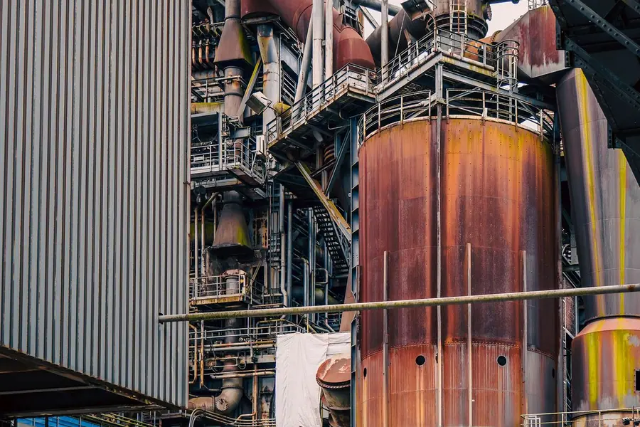 Industrie- und Gewerbelandschaft im Ruhrgebiet