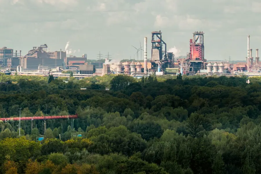 Industrie- und Gewerbelandschaft im Ruhrgebiet