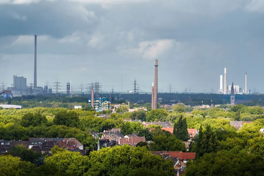 Industrie- und Gewerbelandschaft im Ruhrgebiet